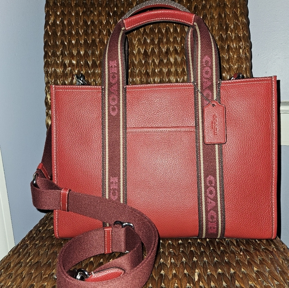 Authentic Coach Leather Tote - Picture 3 of 5